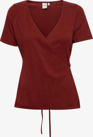 ICHI Shirt 'Ihoreta' in Rood: voorkant