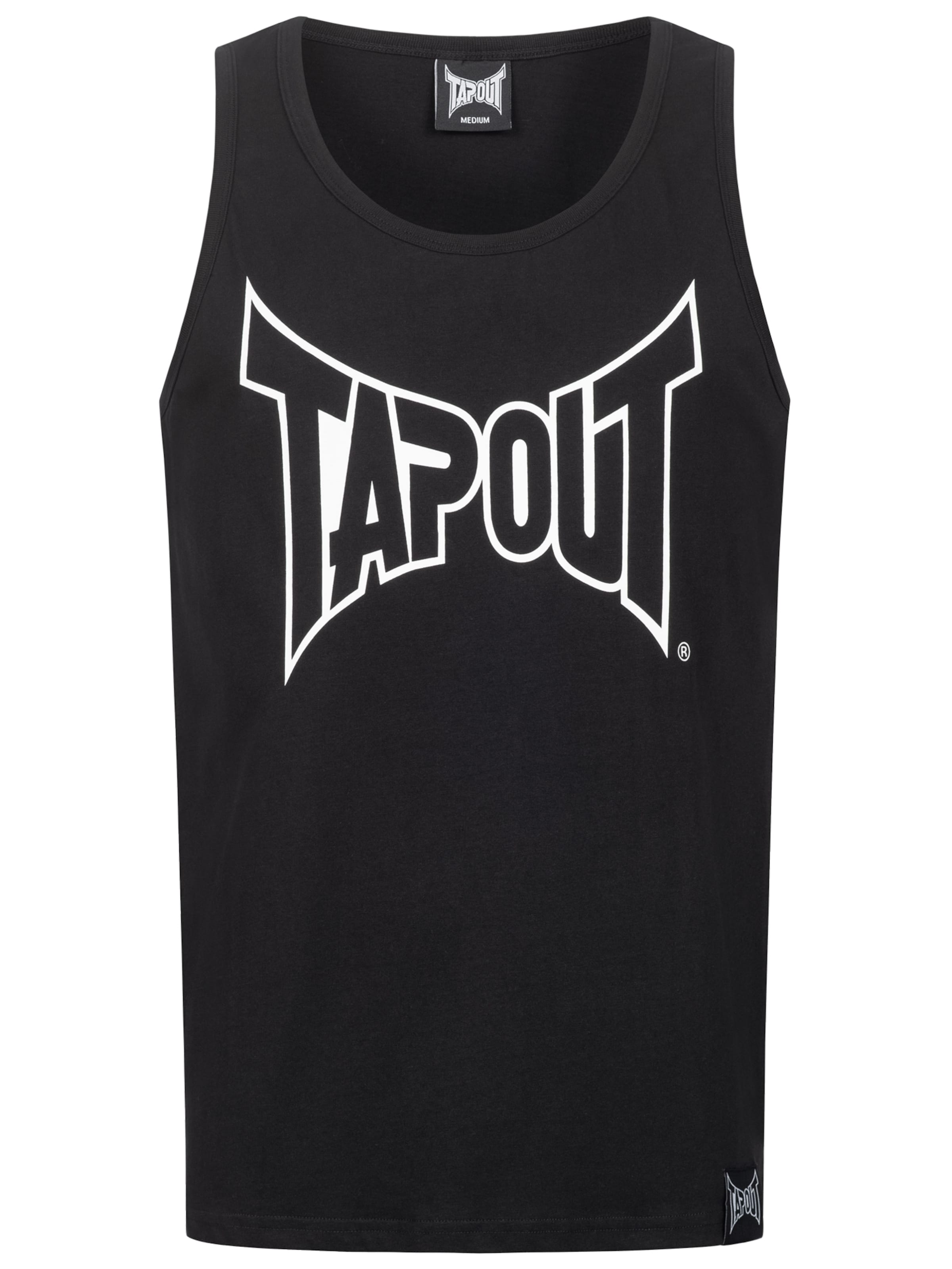 Tapout Μπλουζάκι 'Tipton Singlet' σε μαύρο: μπροστά
