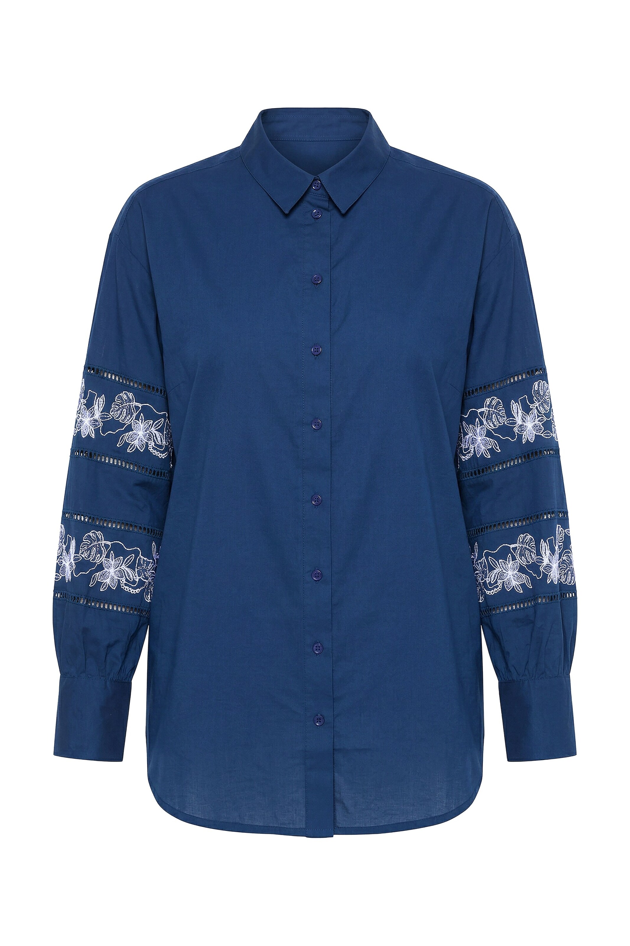 Studio Untold Blouse in Blue: front