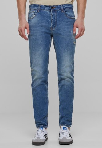 2Y Premium Regular Jeans in Blau: predná strana