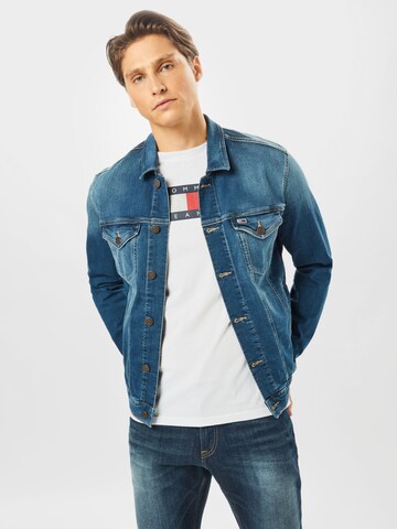 mėlyna Tommy Jeans Demisezoninė striukė: priekis