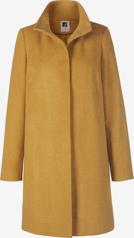 Anna Aura Between-Seasons Coat in Yellow: front