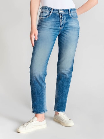 Le Temps Des Cerises Regular Jeans in Blauw: voorkant