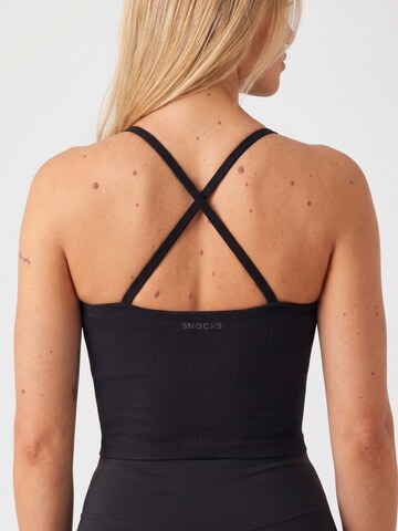 SNOCKS Bralette Sports Bra in Black