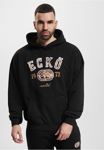 Ecko Unlimited Sweatshirt 'Ecko' in Black: front