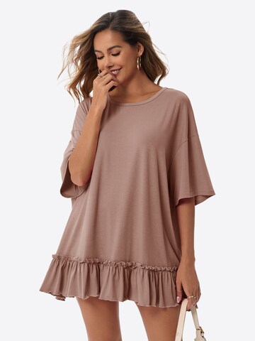 Imily Bela - Camiseta talla grande en marrón