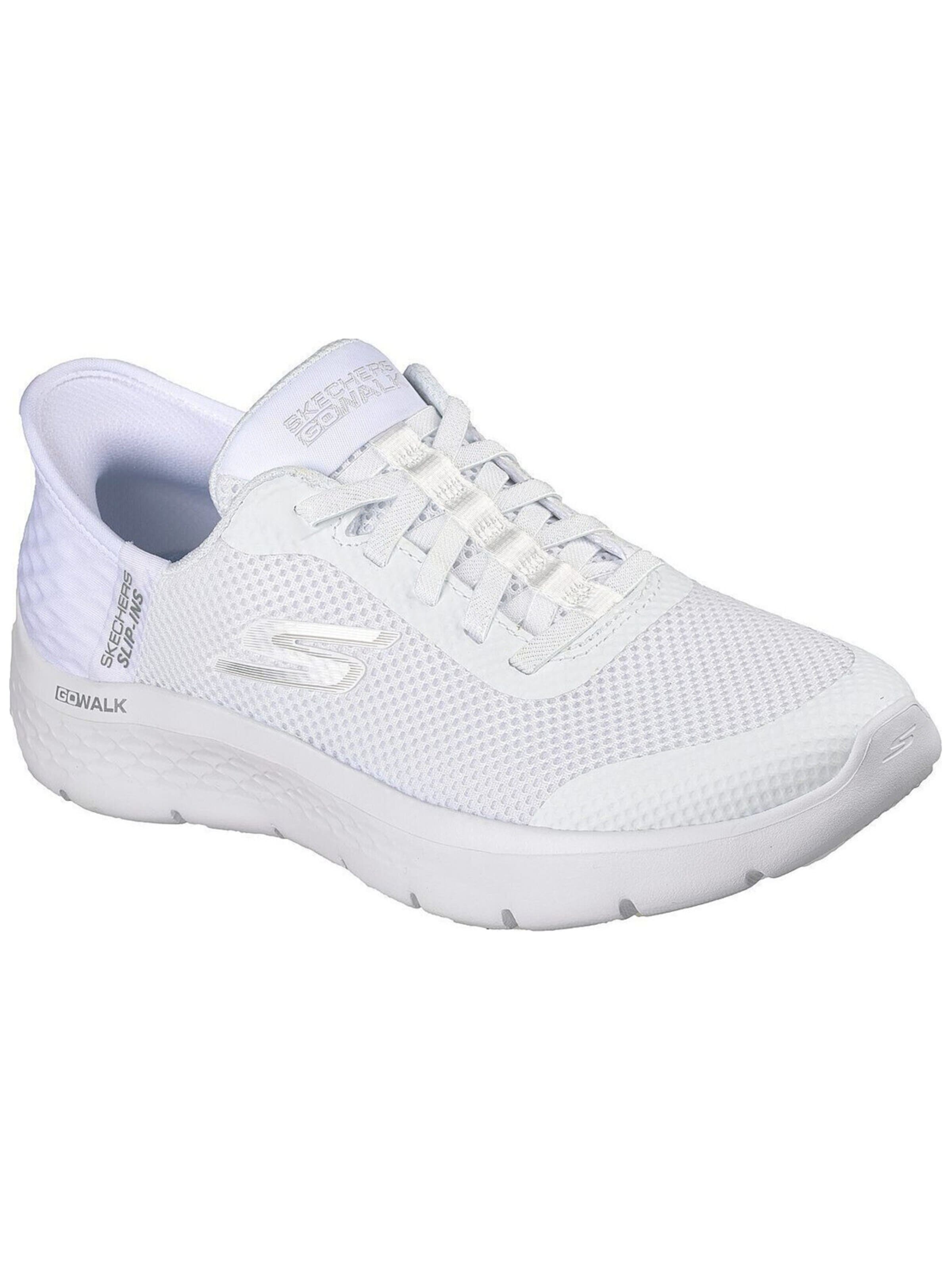 SKECHERS Slip-on 'GO WALK FLEX' in Wit: voorkant
