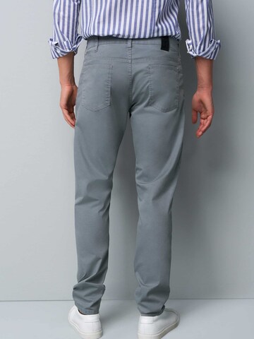 MEYER Slim fit Pants 'M5' in Grey