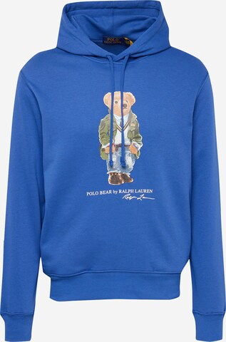 Sweat-shirt Polo Ralph Lauren en bleu : devant