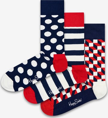 Happy Socks Socks '3-Pack Navy Socks Gift Set' in Blue: front