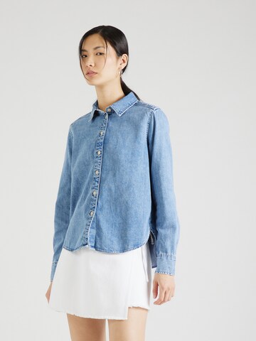 Lindex Bluse 'Adela' in Blau: Vorderseite