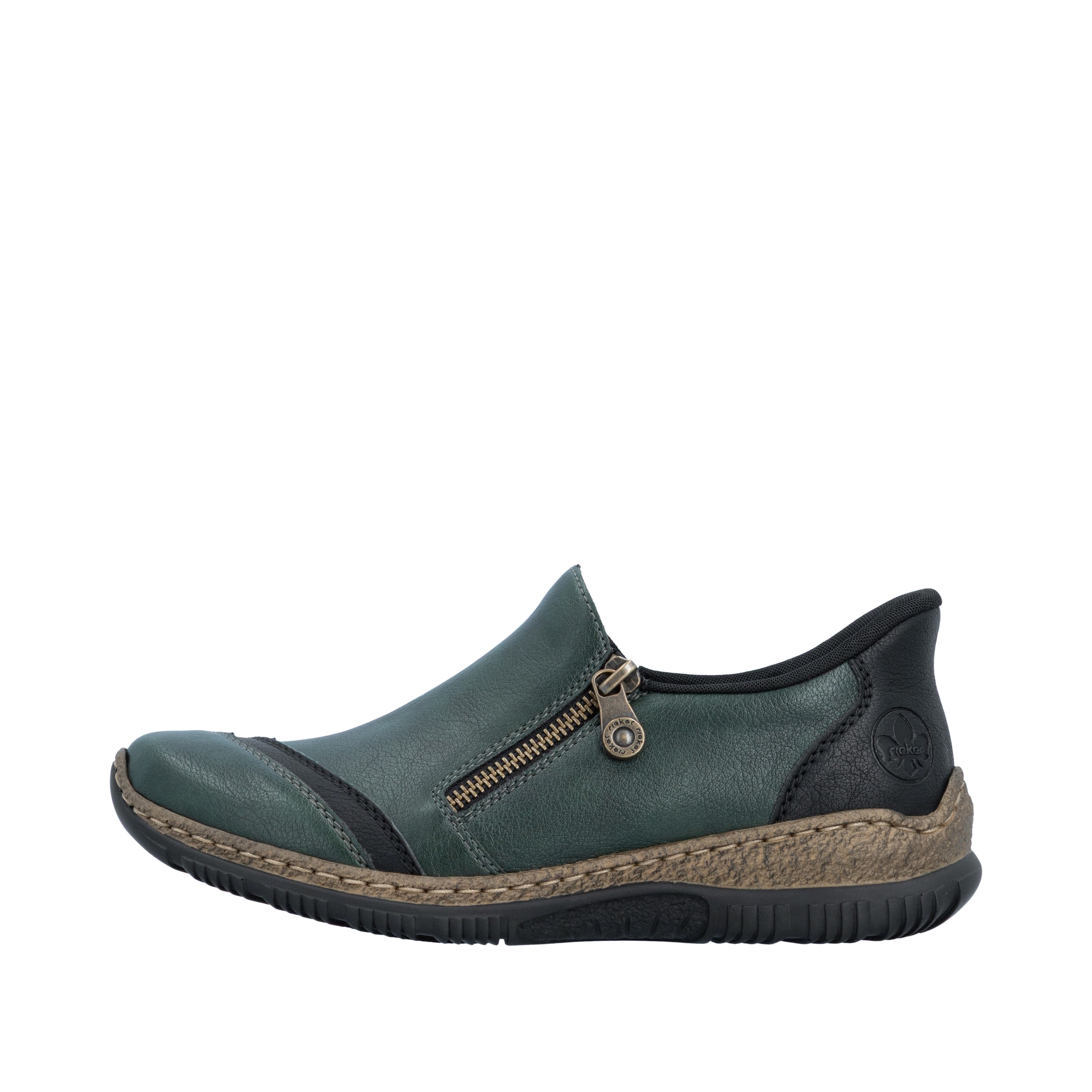 Chaussure basse Rieker en vert