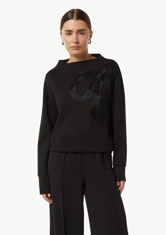 COMMA Sweatshirt in Zwart: voorkant