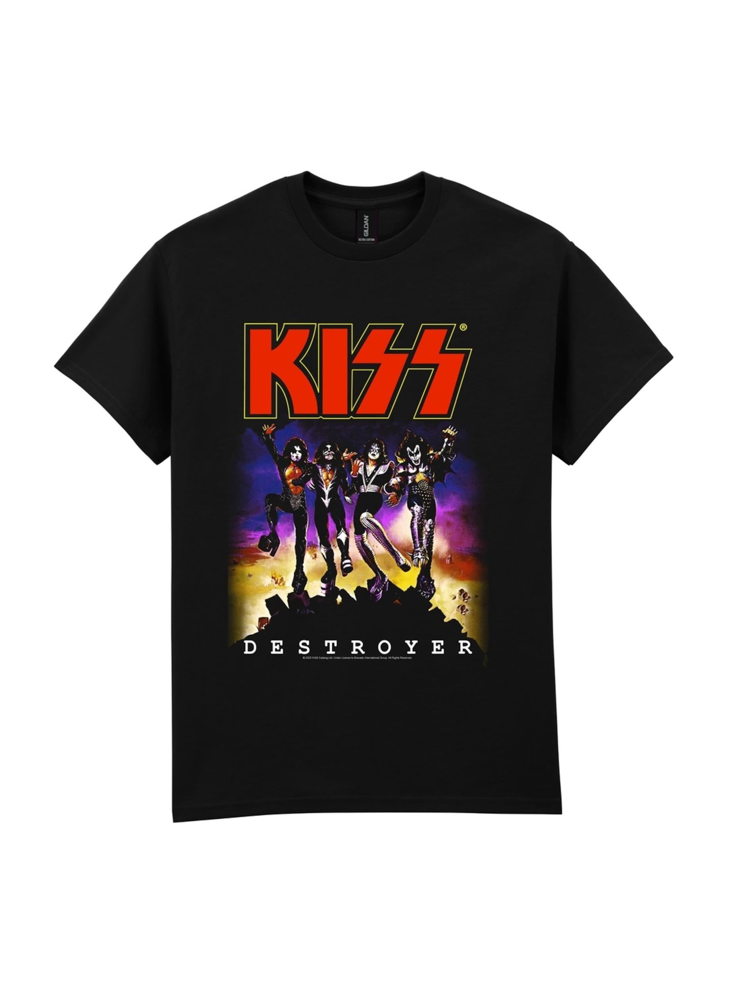 Kiss Shirt 'Kiss - Destroyer album' in Black: front