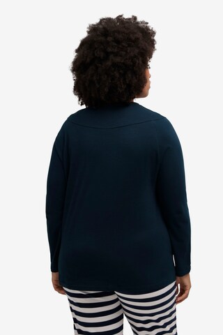 Ulla Popken Shirt  (GOTS) in Blau