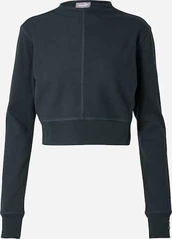 PUMA Sport sweatshirt 'EXHALE' i grön: framsida