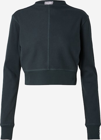 PUMA Athletic Sweatshirt 'EXHALE' in Green: front