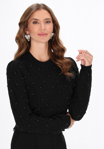 faina Pullover 'Fashion Look' in Schwarz: Vorderseite