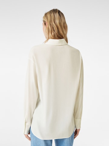 Bershka Blouse in Beige