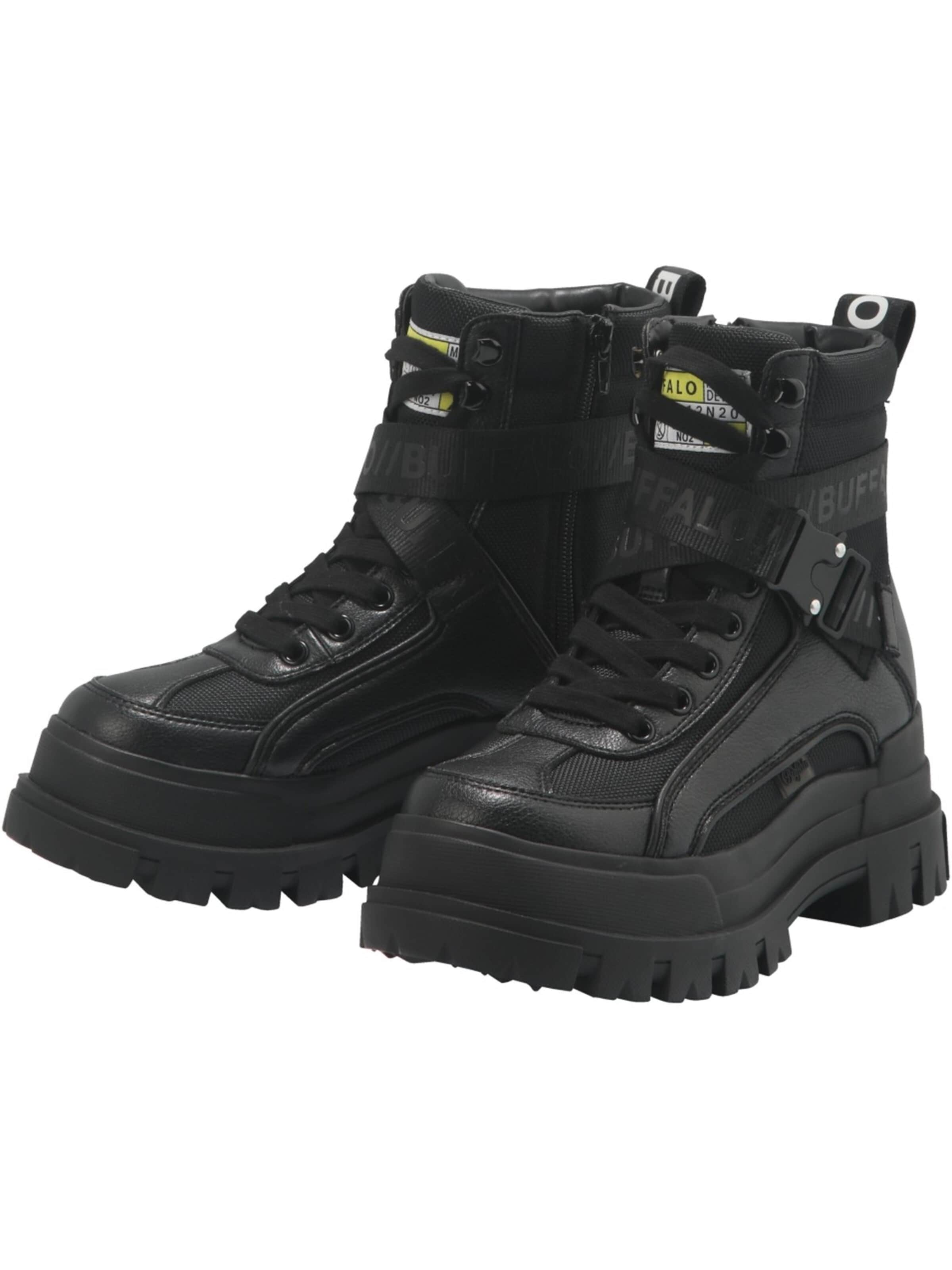 BUFFALO Boots 'Aspha Com1' in Black