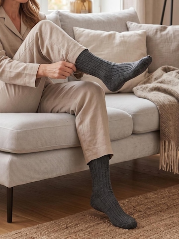 sockenkauf24 Sokken 'Norweger Wollsocken' in Grijs