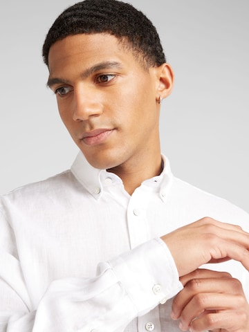 FYNCH-HATTON Regular Fit Skjorte i hvid
