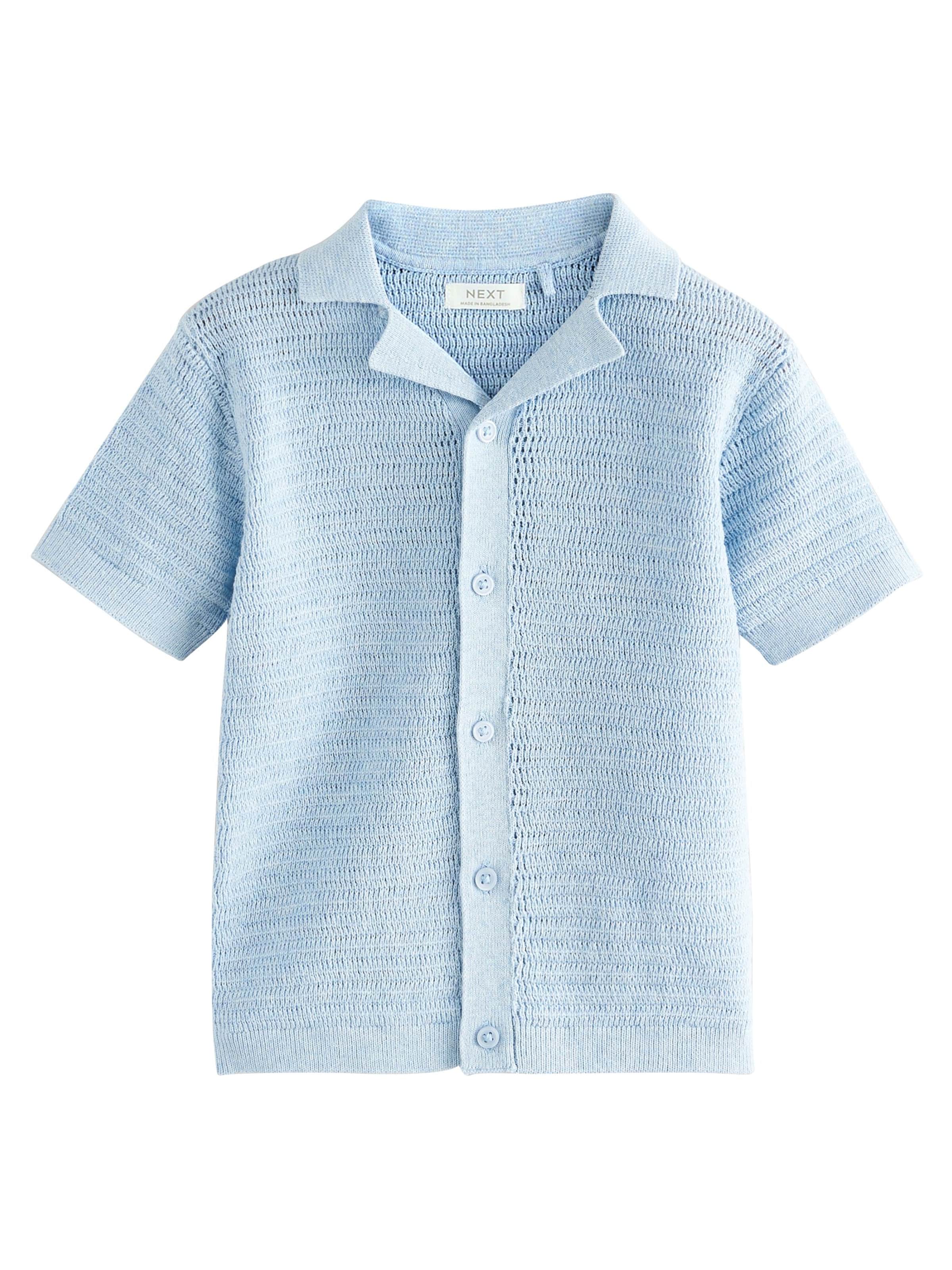 Next Πλεκτή ζακέτα σε μπλε: μπροστά