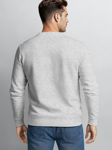 Neverless Sweatshirt 'Berg Herzschlag' in Grey