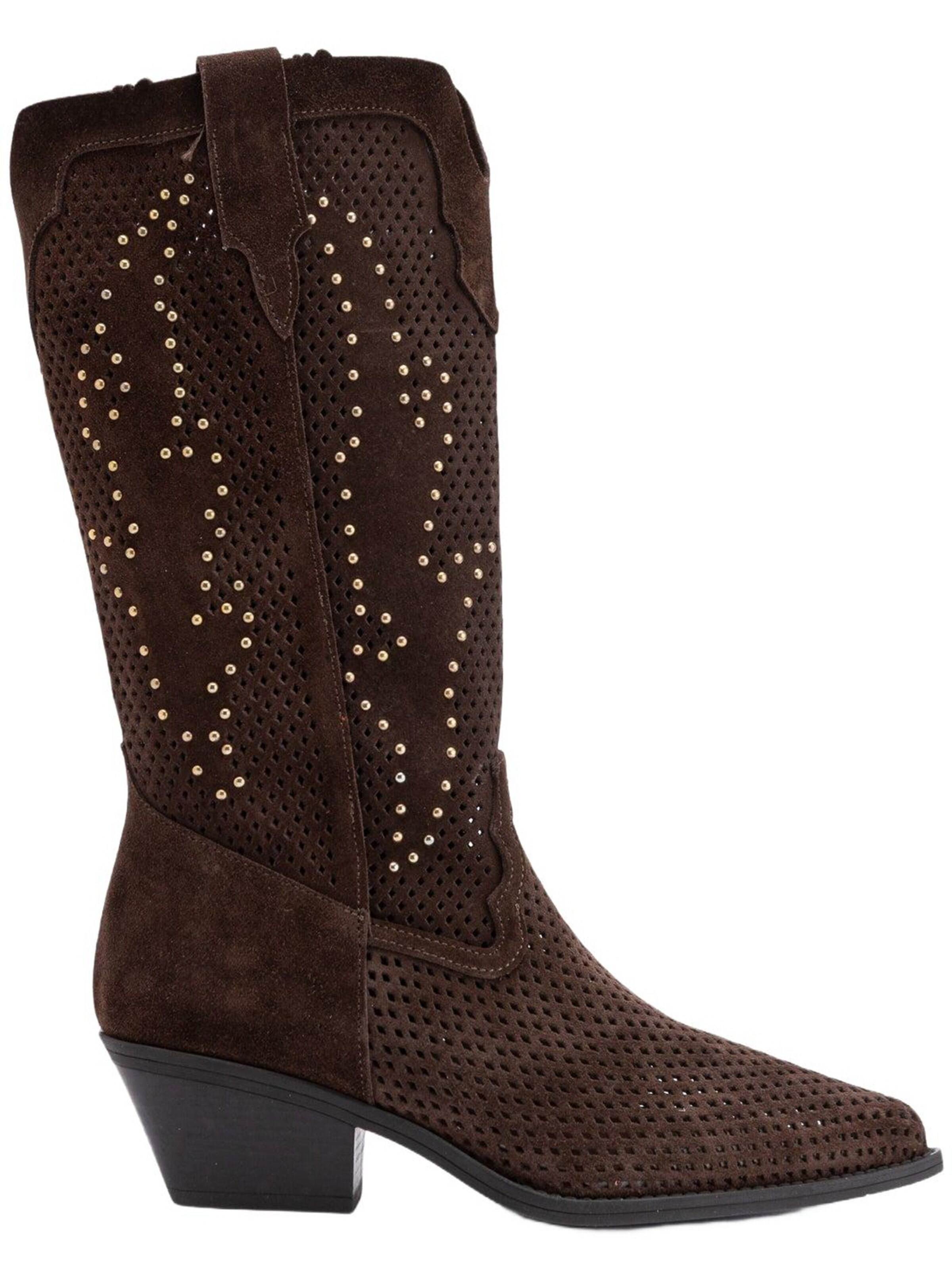 Limoya Stiefel 'Neira'‌‌‌‌‌‌‌ in Braun: Vorderseite