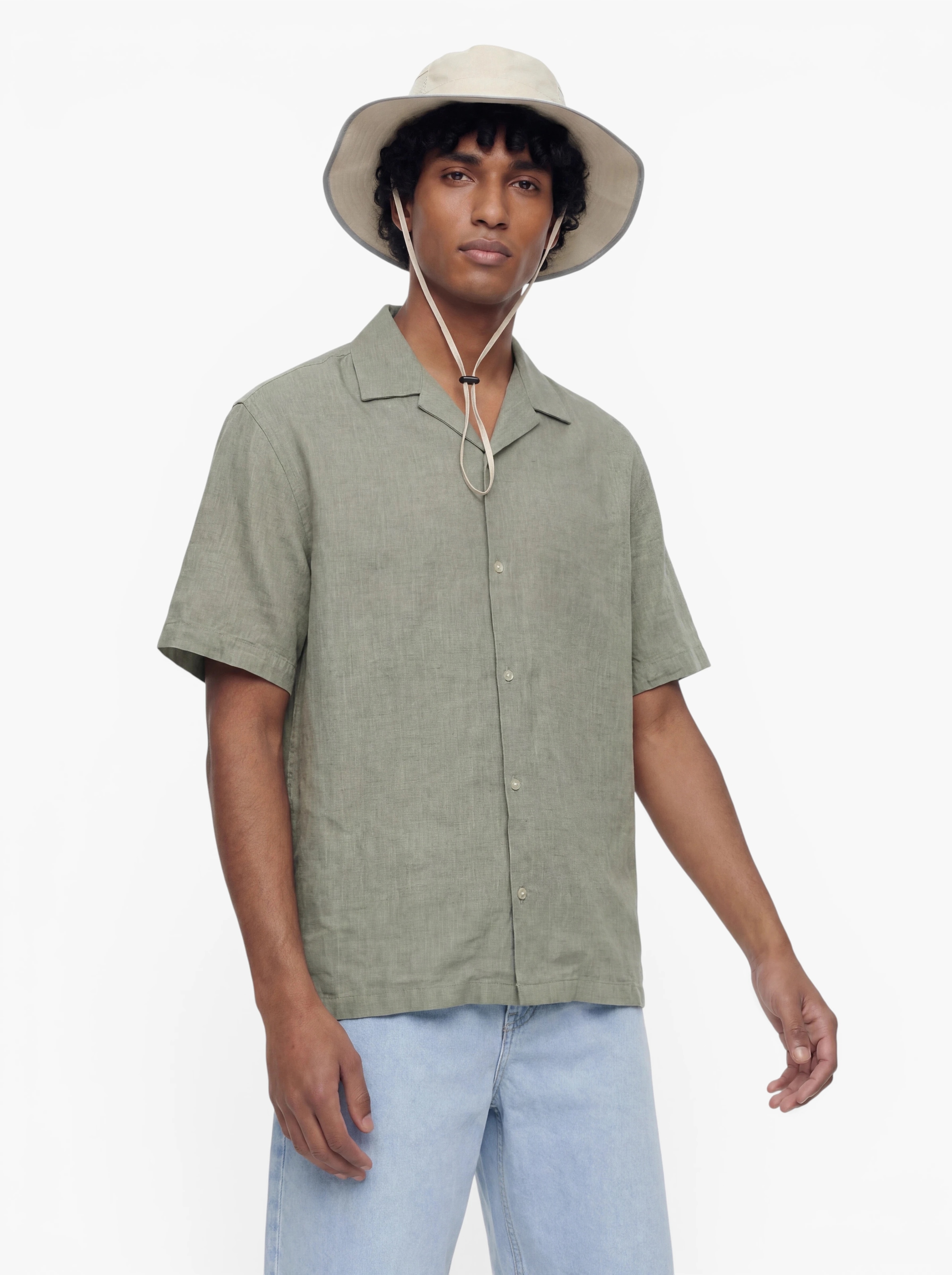 JACK & JONES Comfort Fit Hemd 'JJESummer' in Grün