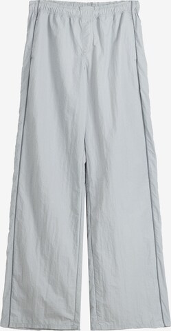Bershka Loosefit Kalhoty – šedá: přední strana