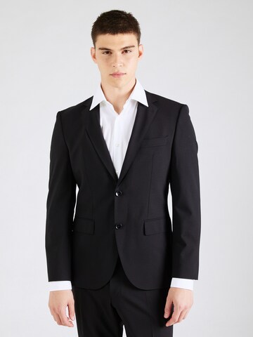 Coupe regular Veste de costume 'Jeckson' BOSS en noir : devant