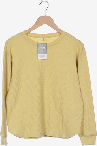 UNIQLO Sweatshirt & Zip-Up Hoodie in S in Yellow: front