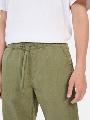 CAMEL ACTIVE Regular Chino Shorts mit elastischem Bund in Grün