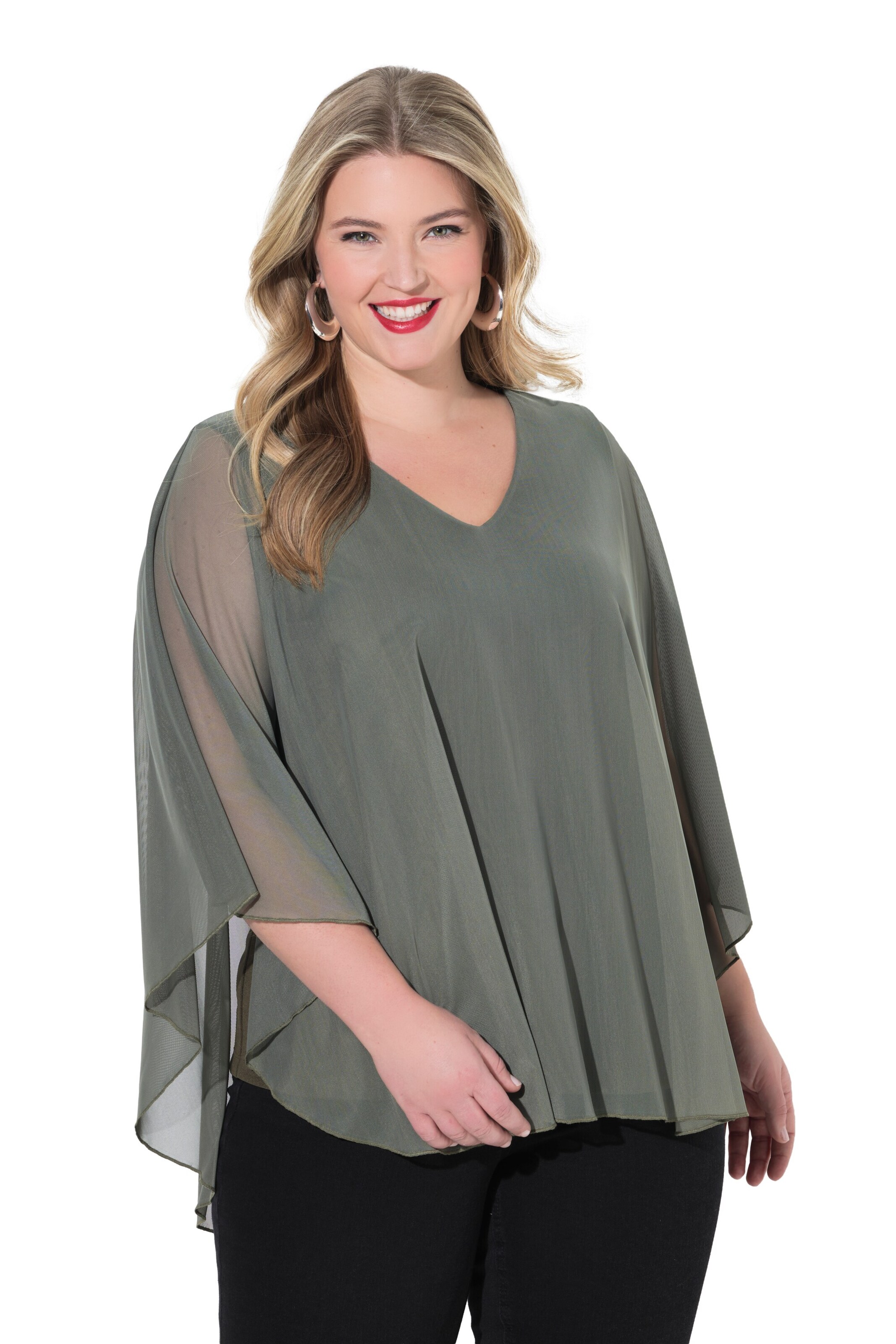 MIAMODA Blouse in Groen: voorkant