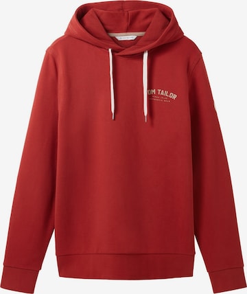 Sweat-shirt TOM TAILOR en rouge : devant