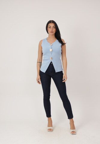 Elara Bluse i blå: forside