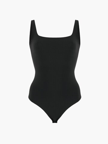 cfab (formerly creamy fabrics) Shapingbody 'Low Back - Body'‌ in Schwarz: Vorderseite
