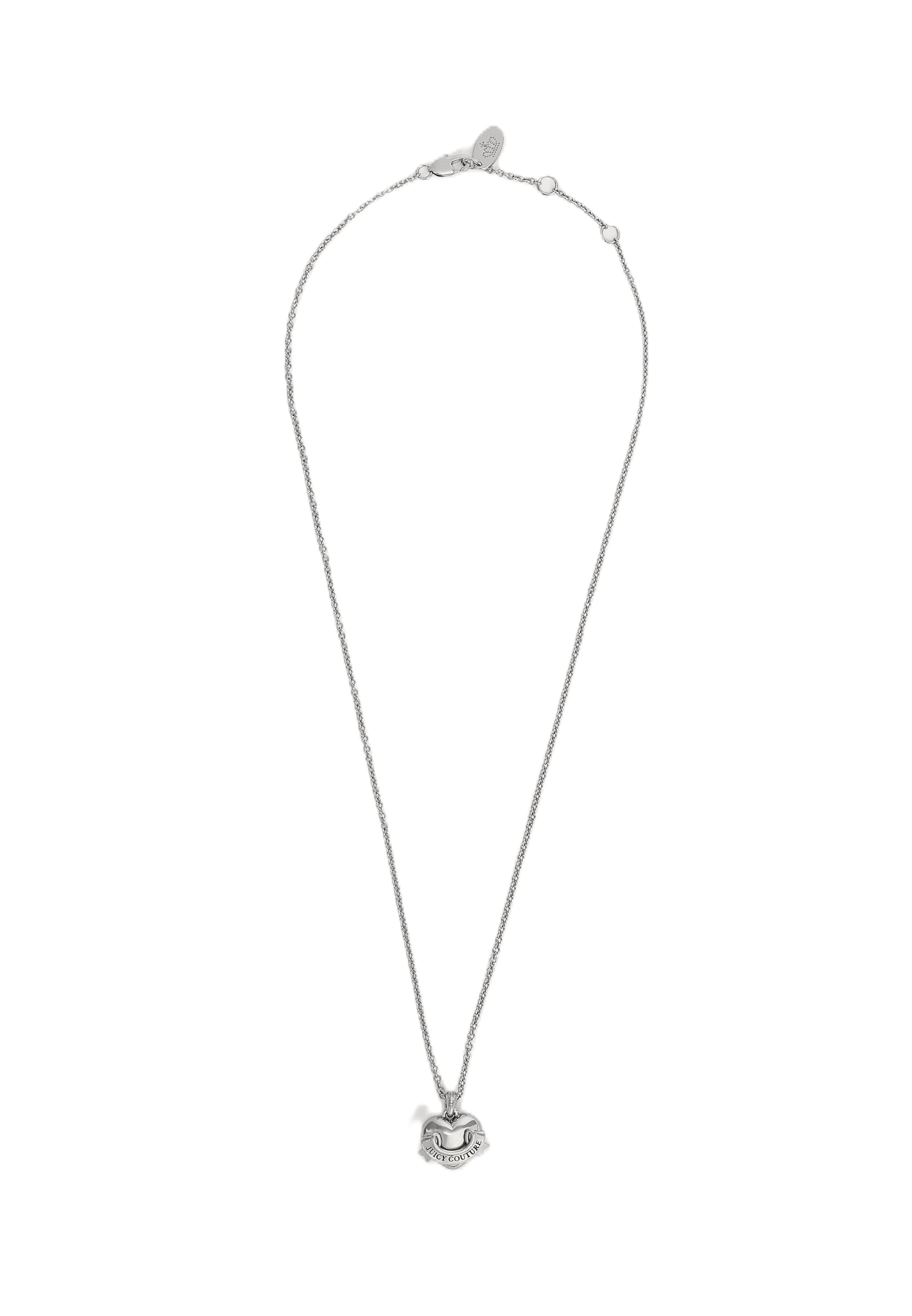 Chaîne 'Icon Heart' Juicy Couture en argent : devant
