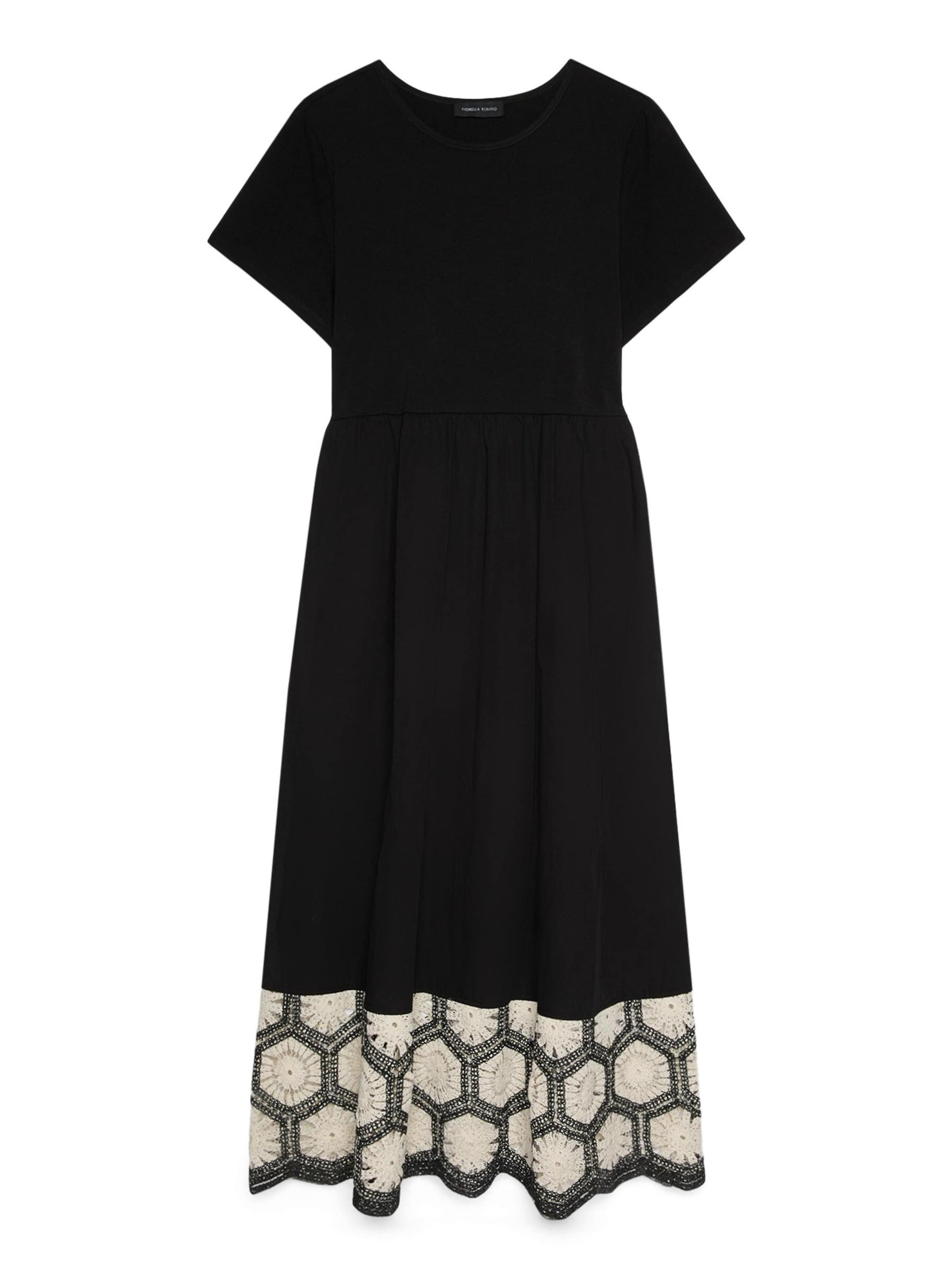 Fiorella Rubino - Vestido de noche en negro: frente