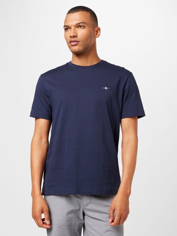 T-Shirt GANT en bleu : devant