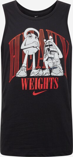 Tricou funcțional NIKE pe gri / gri metalic / roșu / negru, Vizualizare produs