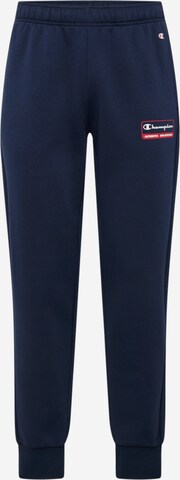 Effilé Pantalon Champion Authentic Athletic Apparel en bleu : devant