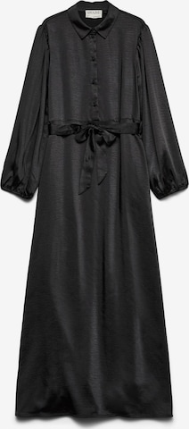 VERO MODA - Vestido camisero en negro: frente