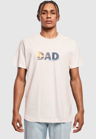 Merchcode Shirt 'For The Best Dad' in Roze: voorkant