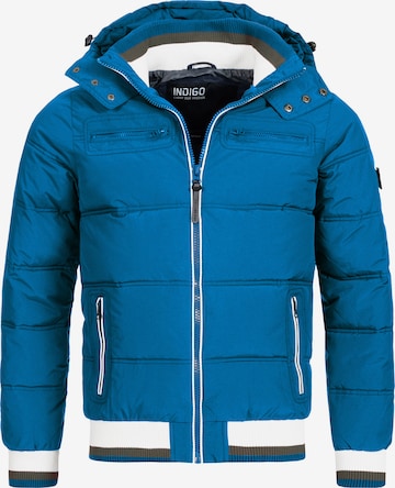 INDICODE JEANS Winterjacke 'Marlon' in Blau: Vorderseite