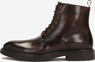 Bottines à lacets Kazar en marron : devant