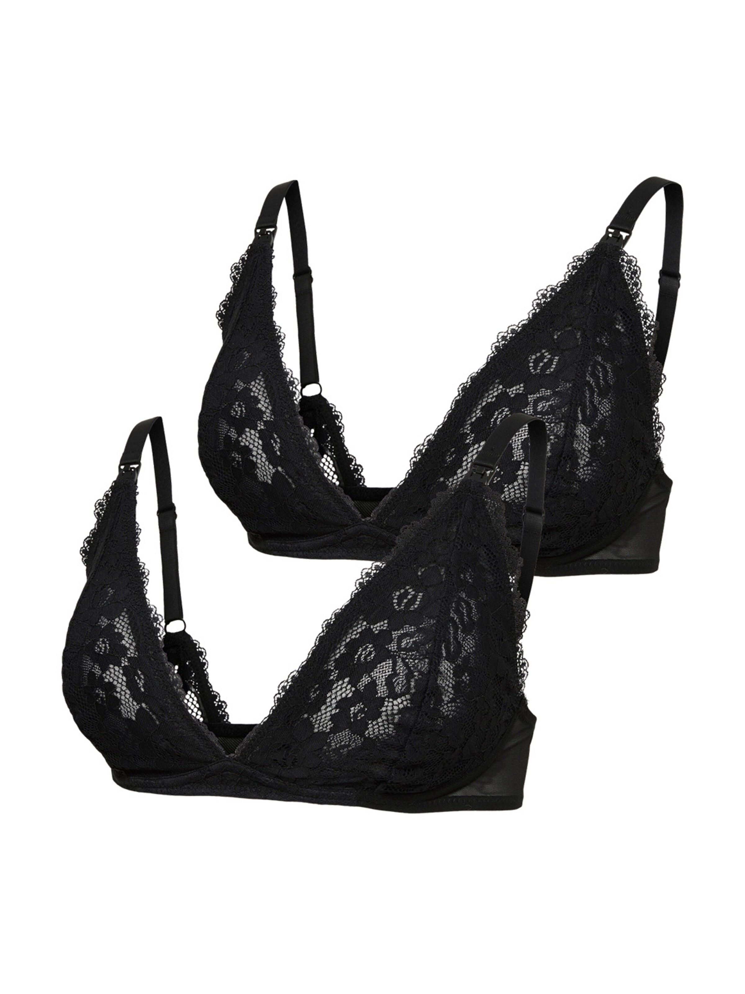 Triangle Soutien-gorge 'MLSOFI' MAMALICIOUS en noir : devant