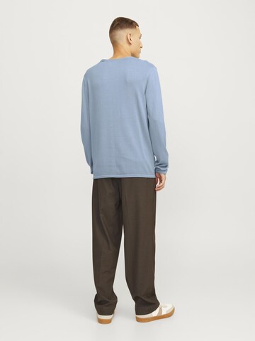 JACK & JONES Regular Fit Pullover 'JJEleo' in Blau