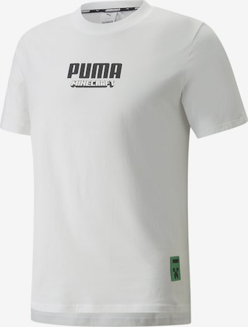 T-Shirt fonctionnel PUMA en blanc : devant